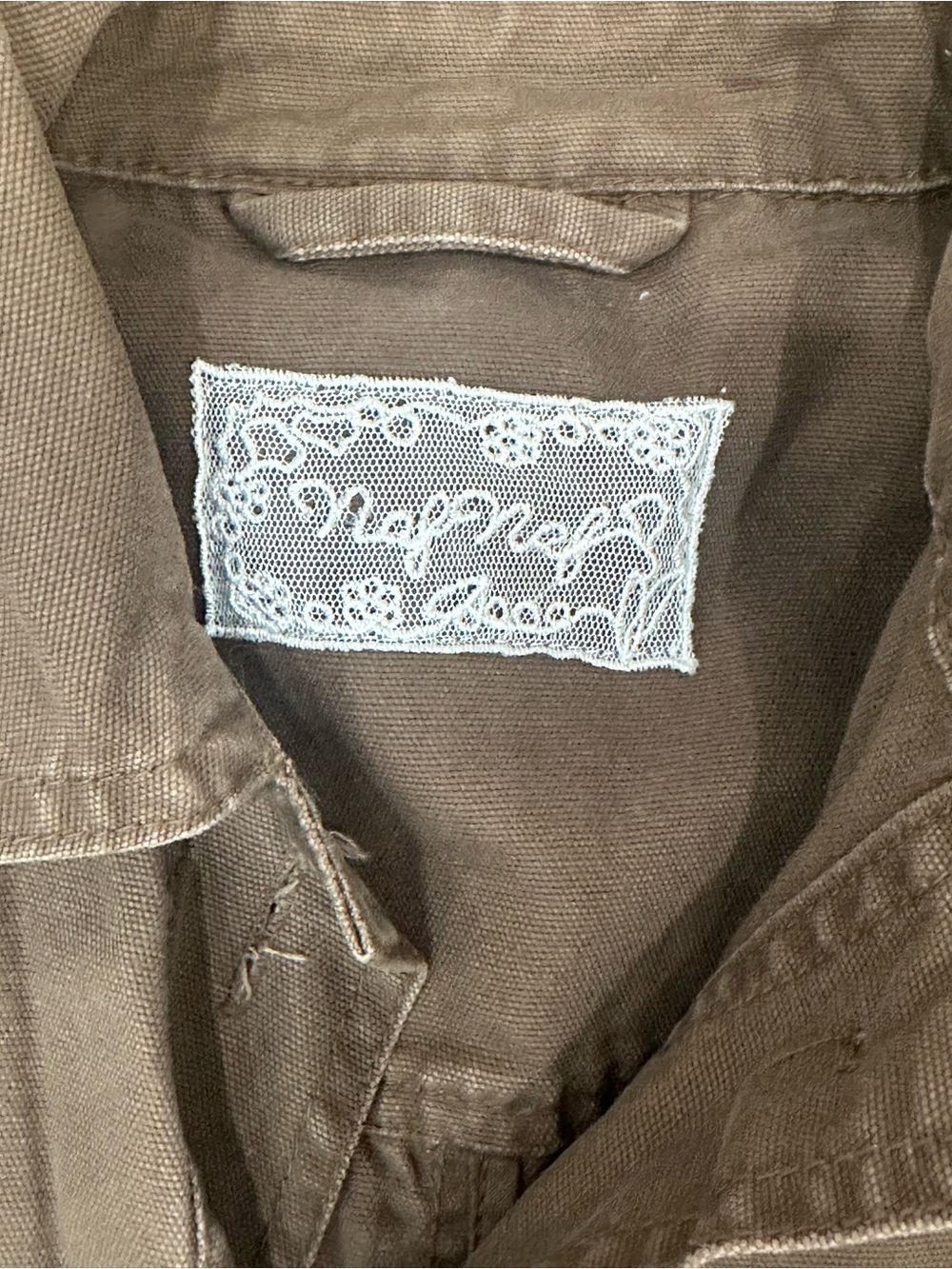 Vintage Naf Naf Brown Women's Jacket - Cotton made in usa 90’s
